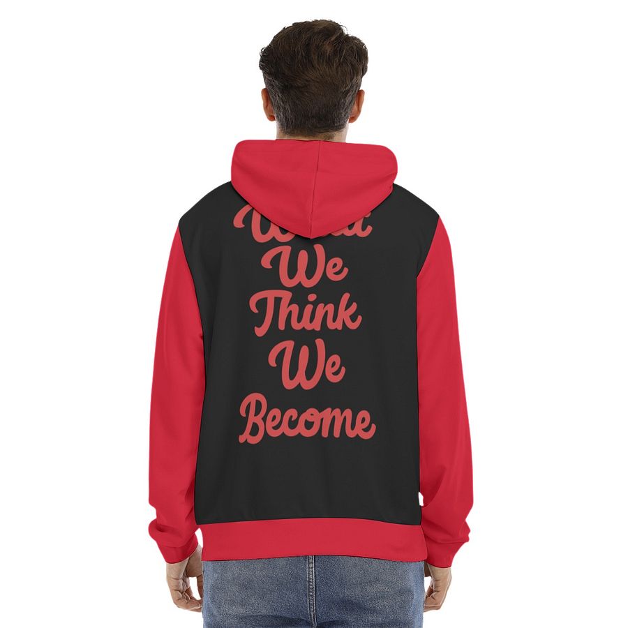 DeathlockDrew All-Over Print Men's Hoodie With Placket Double Zipper product image (3)