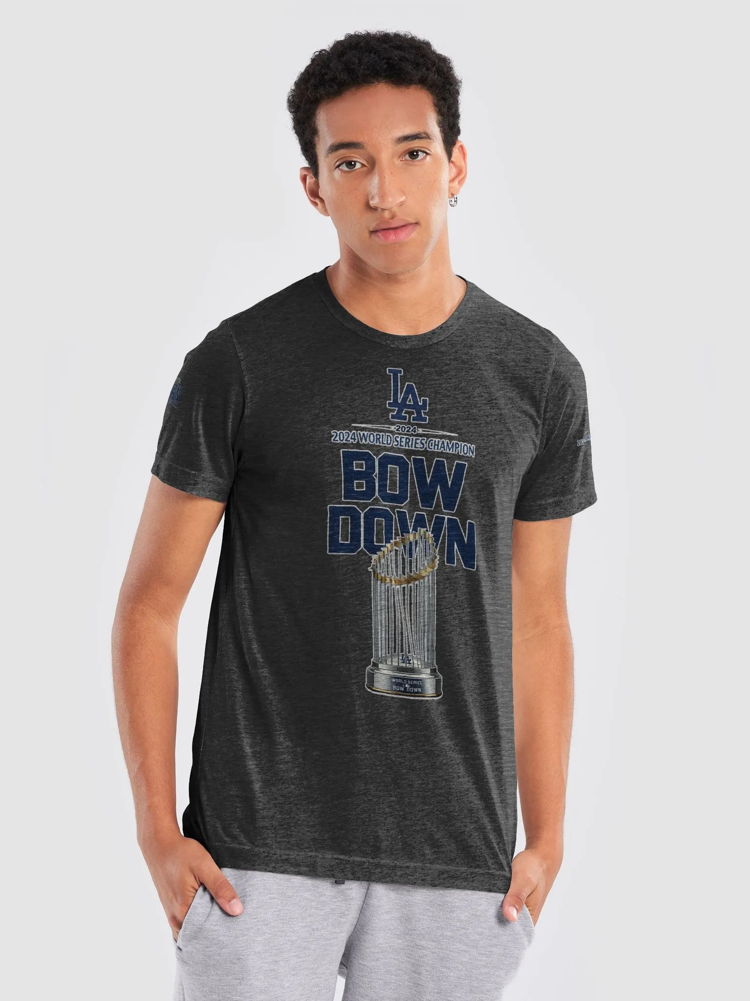 "Bow Down" LA Dodgers 2024 World Series Champion T-Shirt | LA Dodgers | MLB Home Locker product image (1)