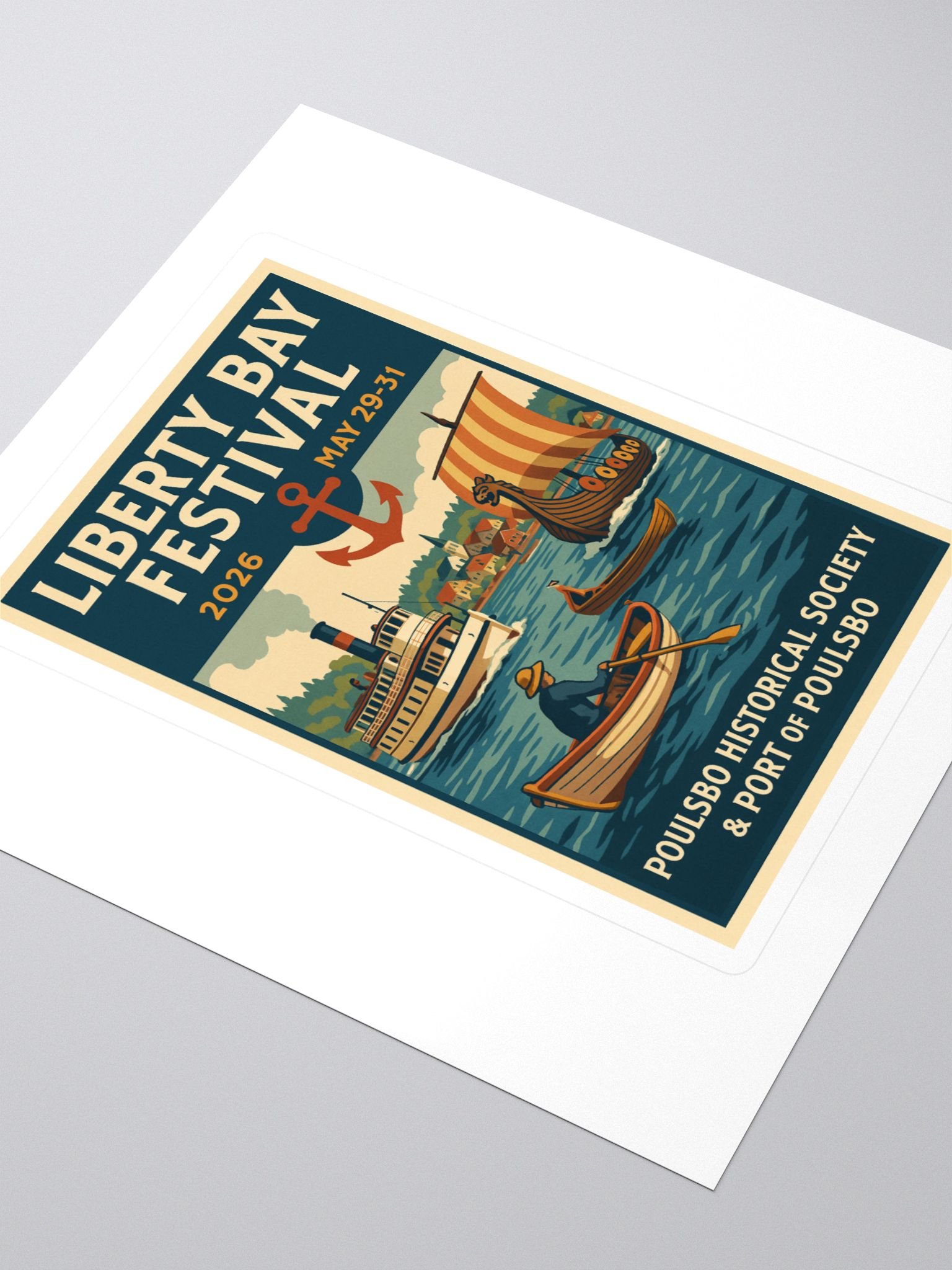 Liberty Bay Festival Kiss Cut Stickers product image (3)