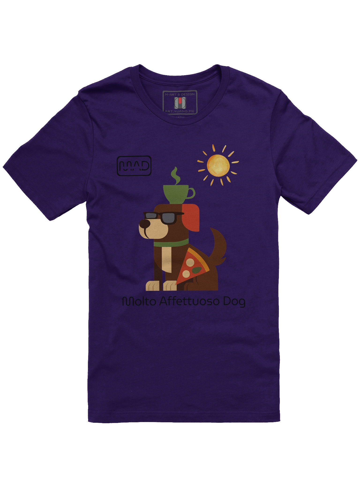 Espresso Pup Pizza Charm Tee – MAD Style - M-Art & Design product image (4)