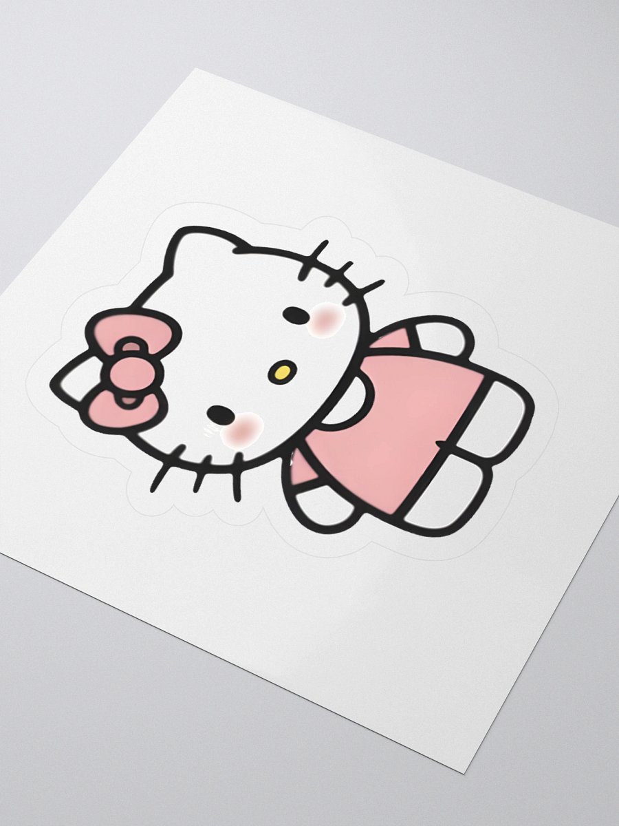Kawaii Pink Kitty Sticker product image (10)