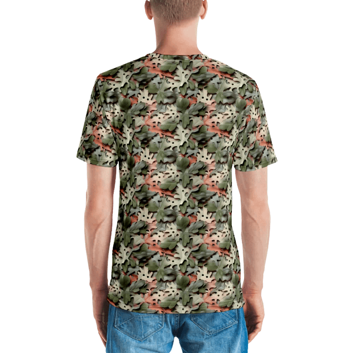 SYNTHETIC LEAVES CAMO PATTERN T-SHIRT product image (2)