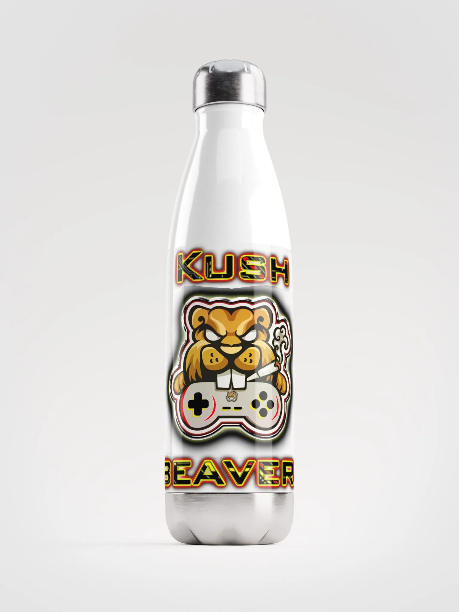 Kush Beaver Steel Water Bottle product image (1)