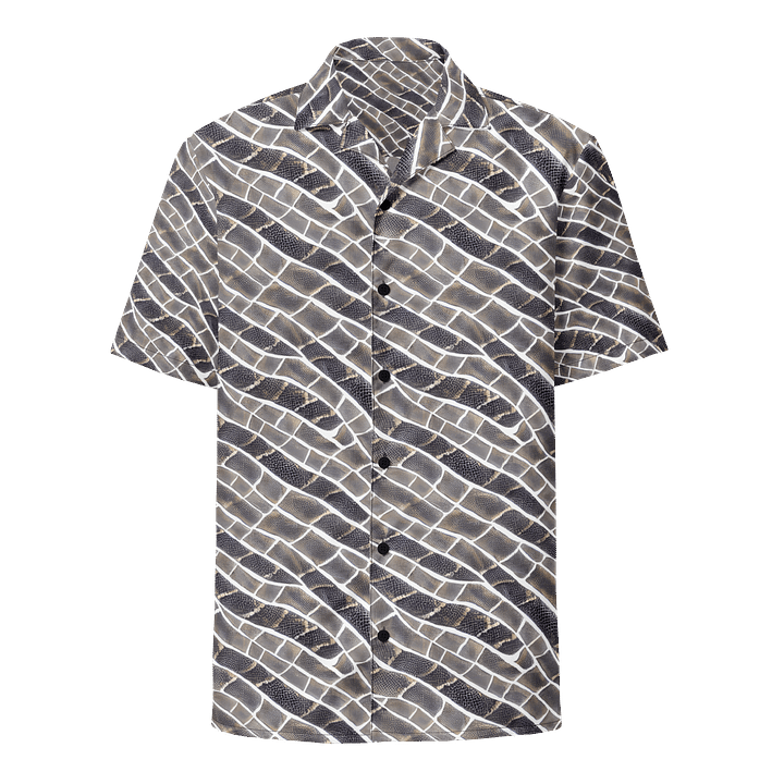 Grey Snake Skin Hawaiian Shirt product image (1)