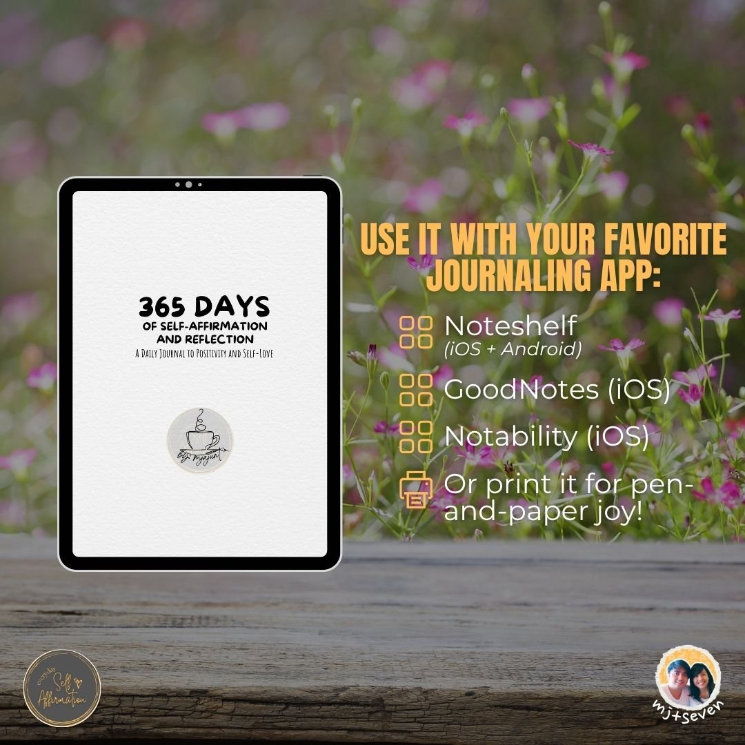 365 Days of Self-Affirmation & Reflection: A Daily Journal to Positivity and Self-love | PDF product image (5)