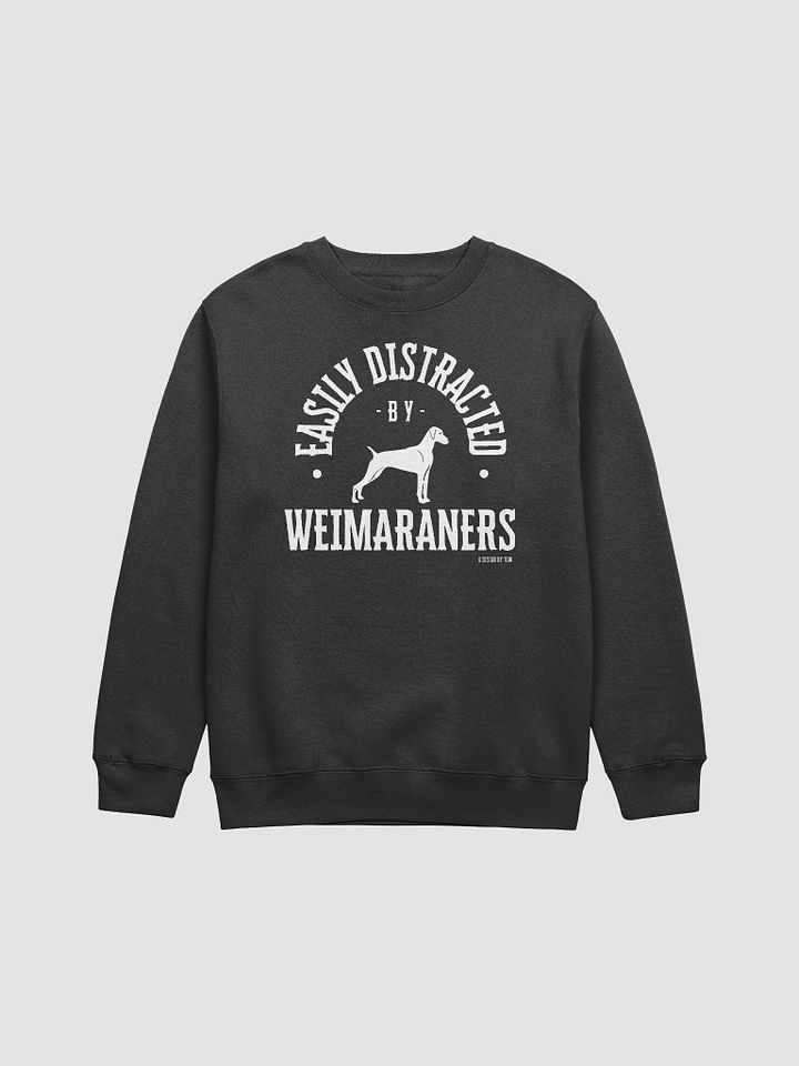 Easily Distracted (wht) - Lane Seven Premium Crewneck Sweatshirt product image (2)