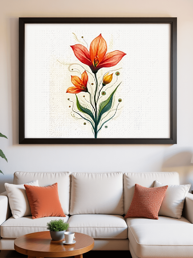 Whimsical Floral Delight Thin Canvas product image (1)