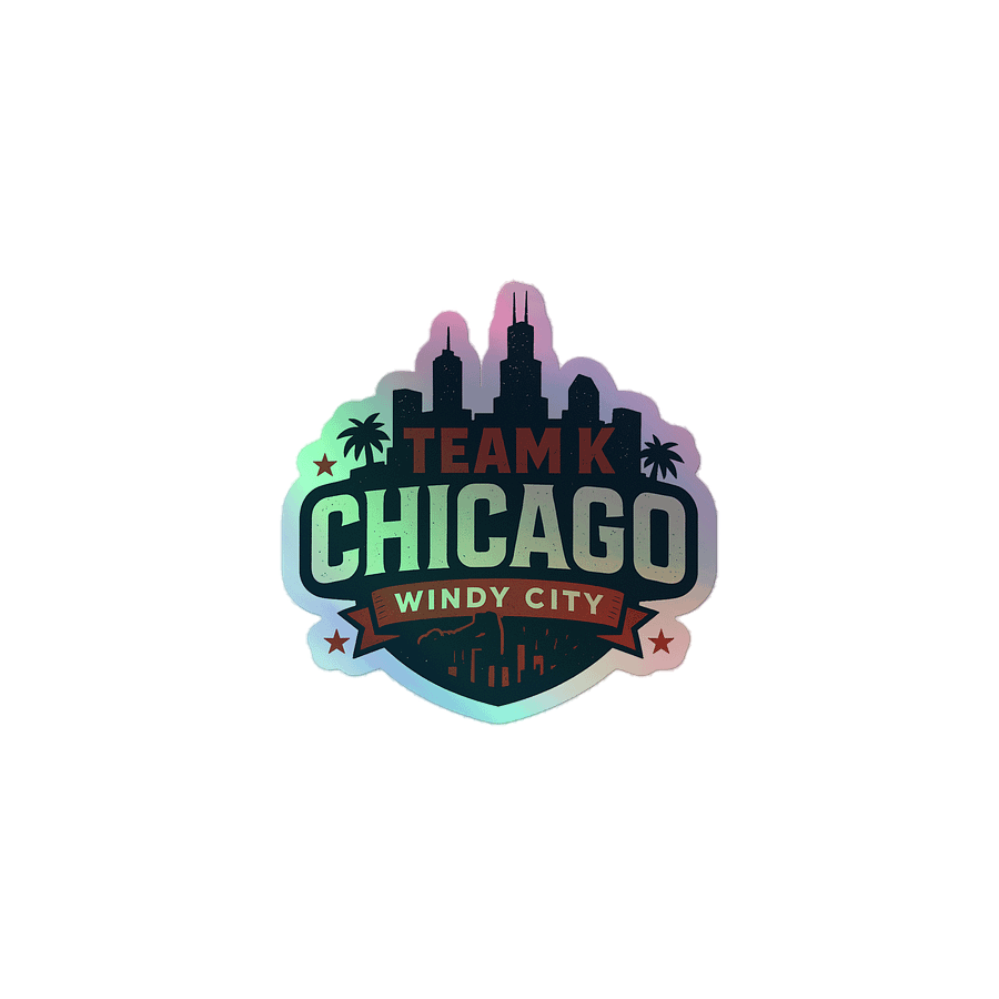 Team K Chicago HOLOGRAPHIC" STICKERS product image (1)