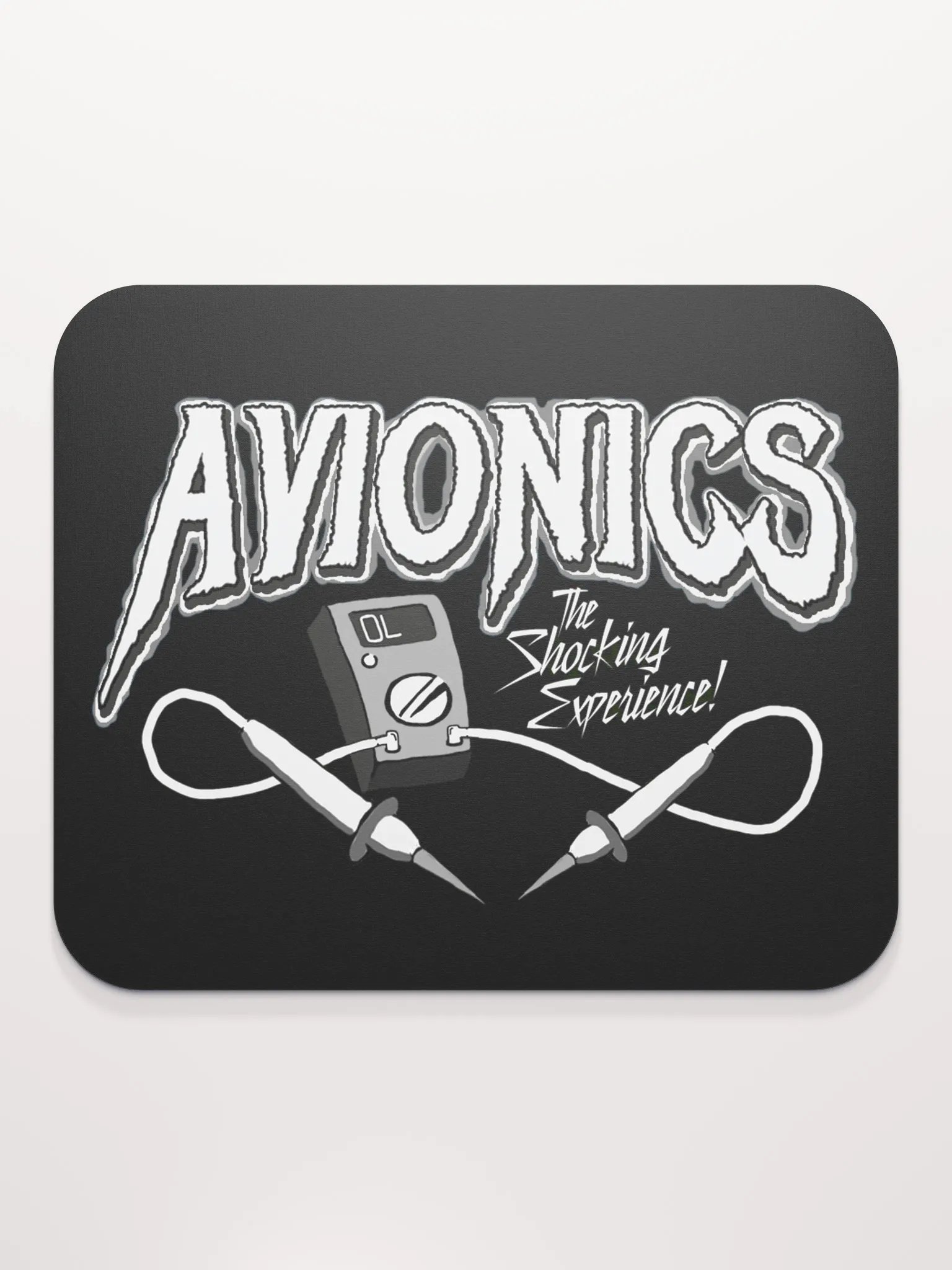 "AVIONICS" B/W Mousepad product image (2)