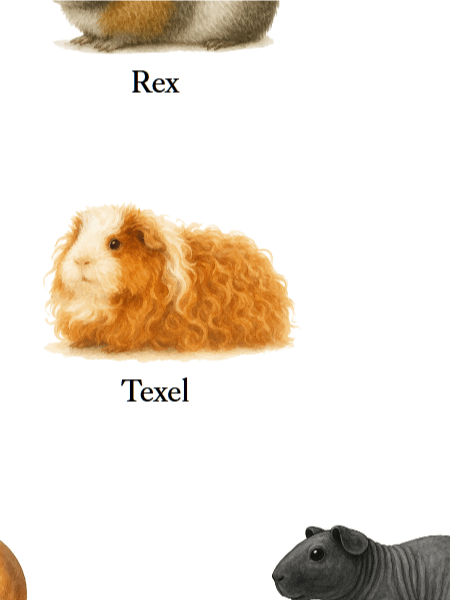 Guinea Pig Breeds Educational Poster Digital Wall Art Toddler Room Decor Printable Digital Download 5 high-res (PDF and JPG) product image (2)