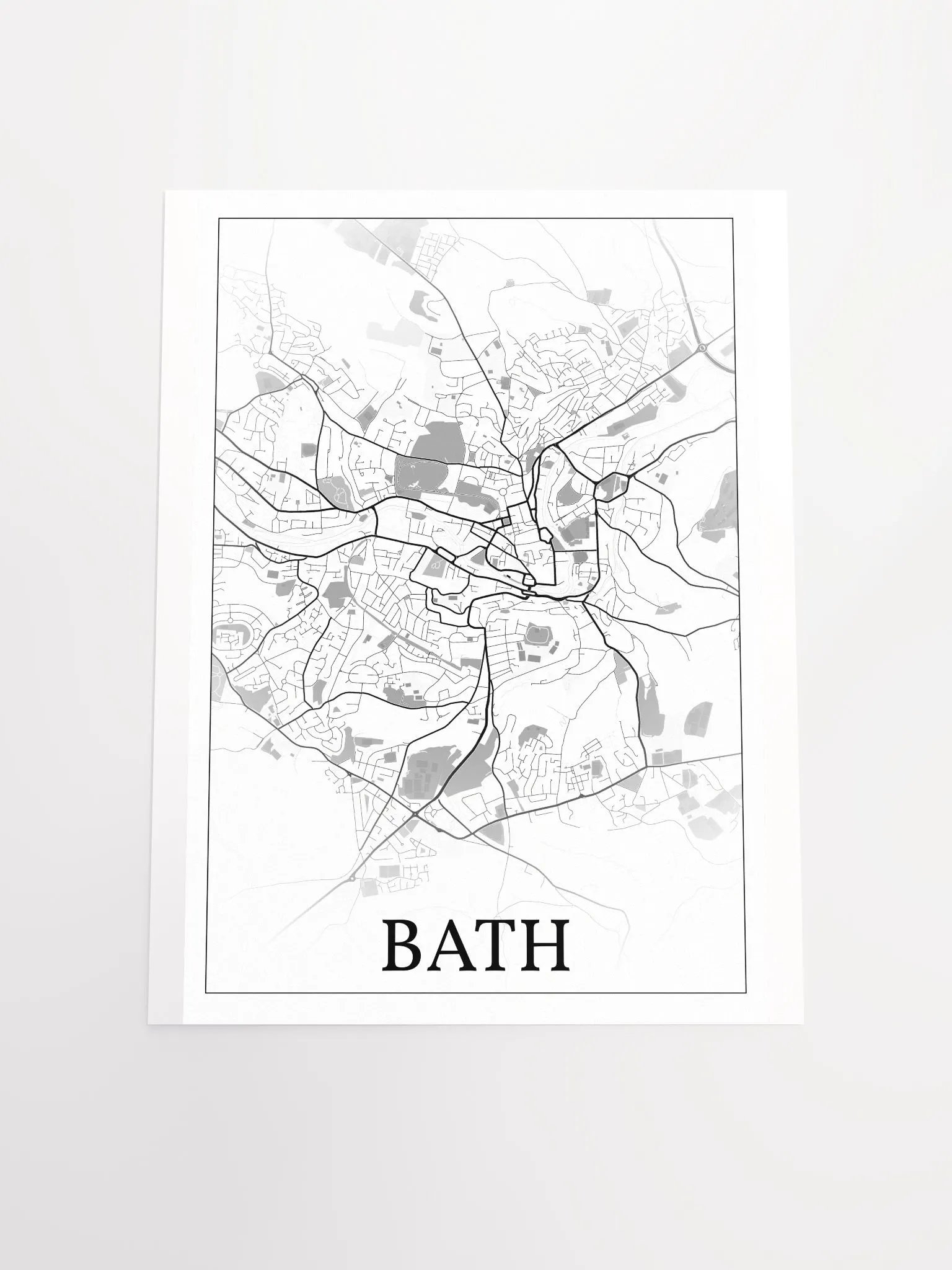 Bath, England, city map print product image (19)