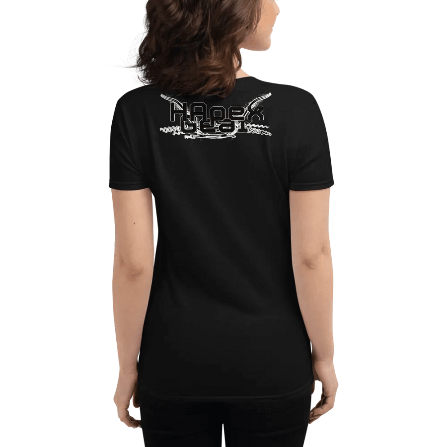 Women's Middleweight T-Shirt - Black HApex Gear White Logo product image (1)