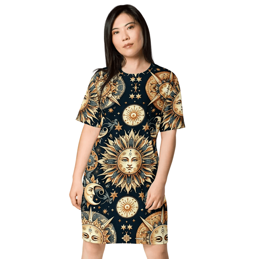 All-Over Print T-Shirt Dress product image (3)