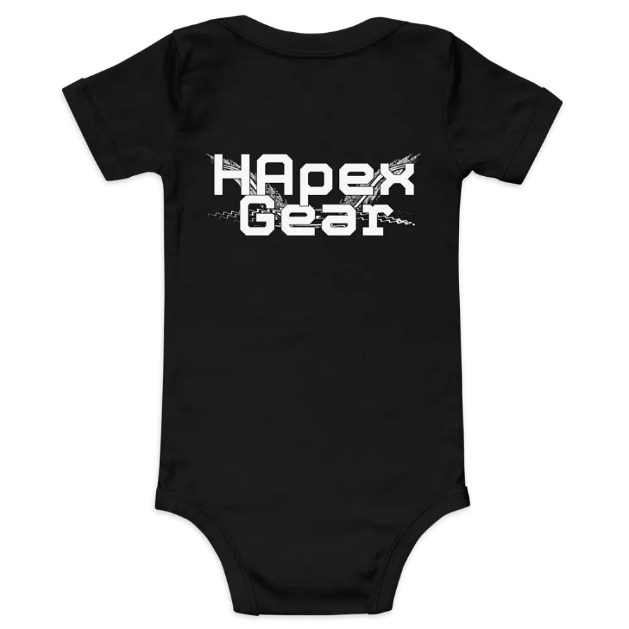 Baby Short Sleeve One Piece - Embroidered - White HApex Gear White Logo product image (49)