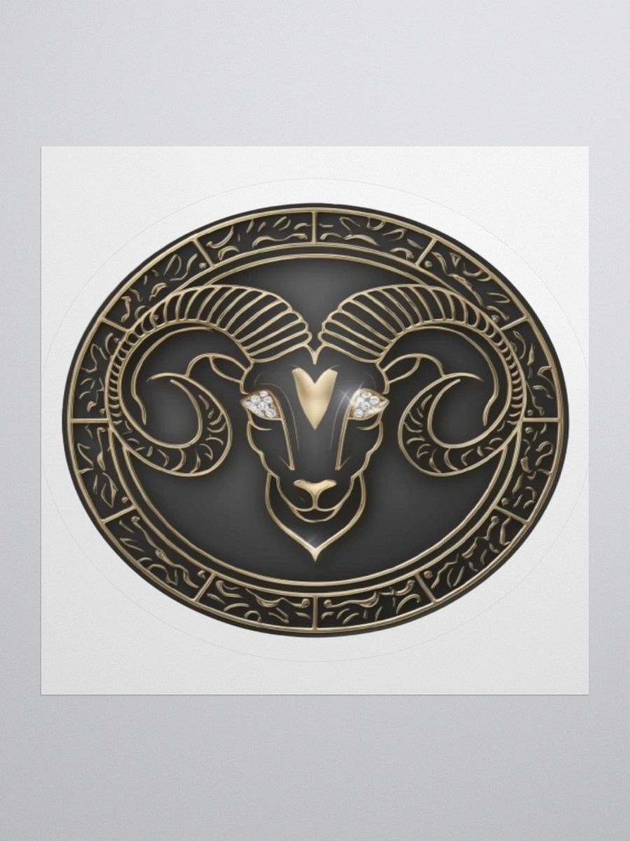 Aries Zodiac Medallion Sticker product image (2)
