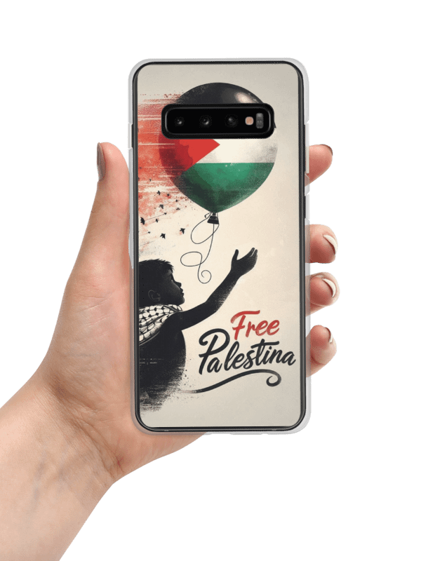 Palestinian Flag Balloon Clear Samsung® Case | AI Design Free Palestina product image (7)
