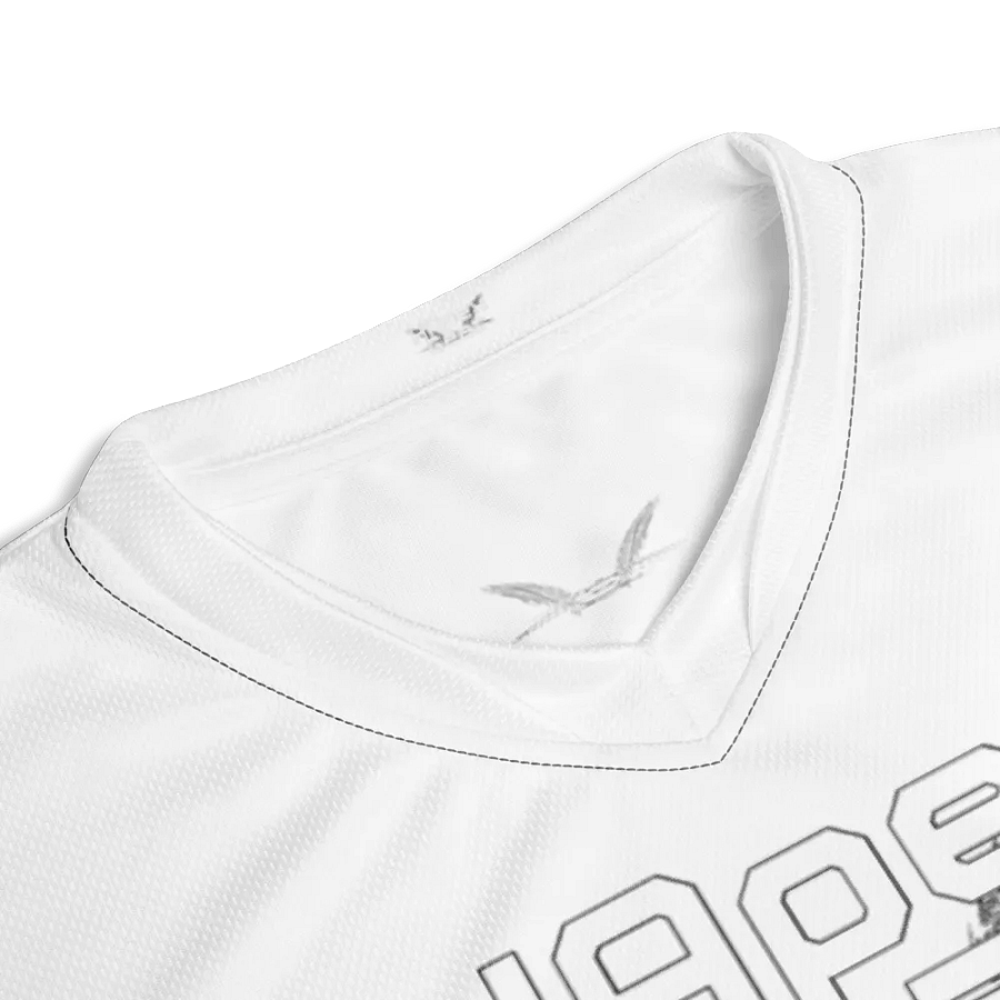 Capital HELAIN - White - Recycled Unisex Sports Jersey - White HApex Gear Black Logo product image (4)