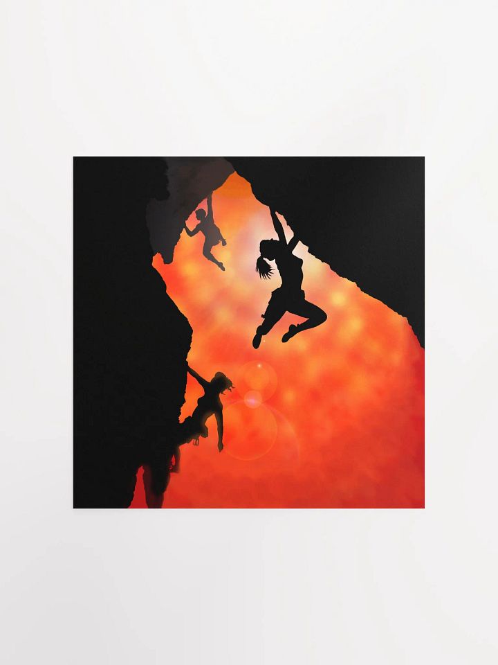 Rock climbing in the sun poster product image (3)