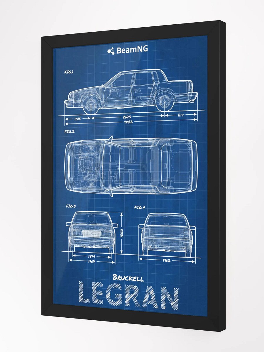 Framed Poster: Bruckell Legran Blueprint product image (3)