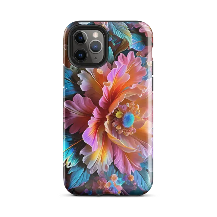 Tough Phone Case for iPhone® - Iridescent Flowers product image (2)