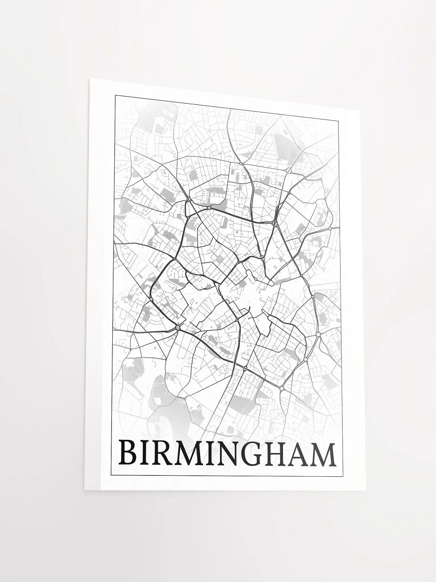 Birmingham, England, city map print product image (11)