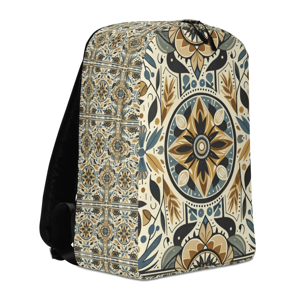 Mandala Medley Backpack: Ethereal Blue & Yellow Florals product image (5)