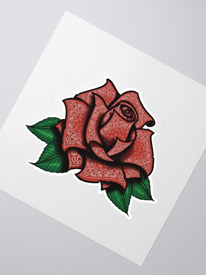 Red Rag Rose Sticker product image (2)