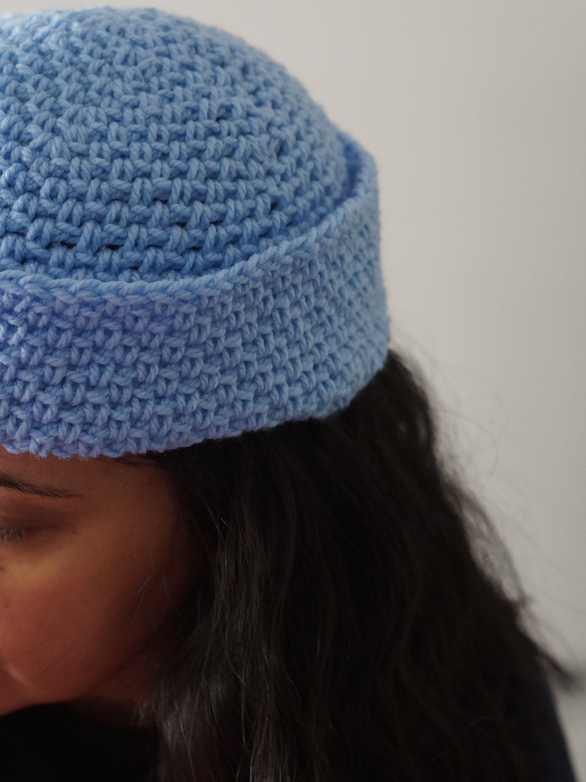 Moss stitch sailor hat product image (2)