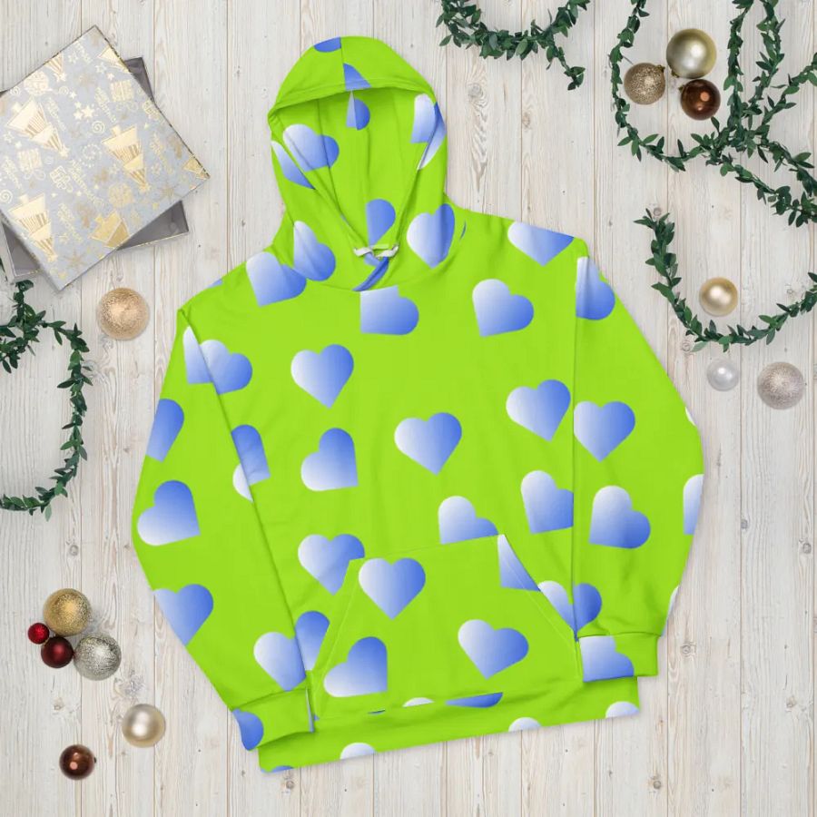 Love Pattern 2 Unisex All Over Print Pull On Hoodie product image (12)