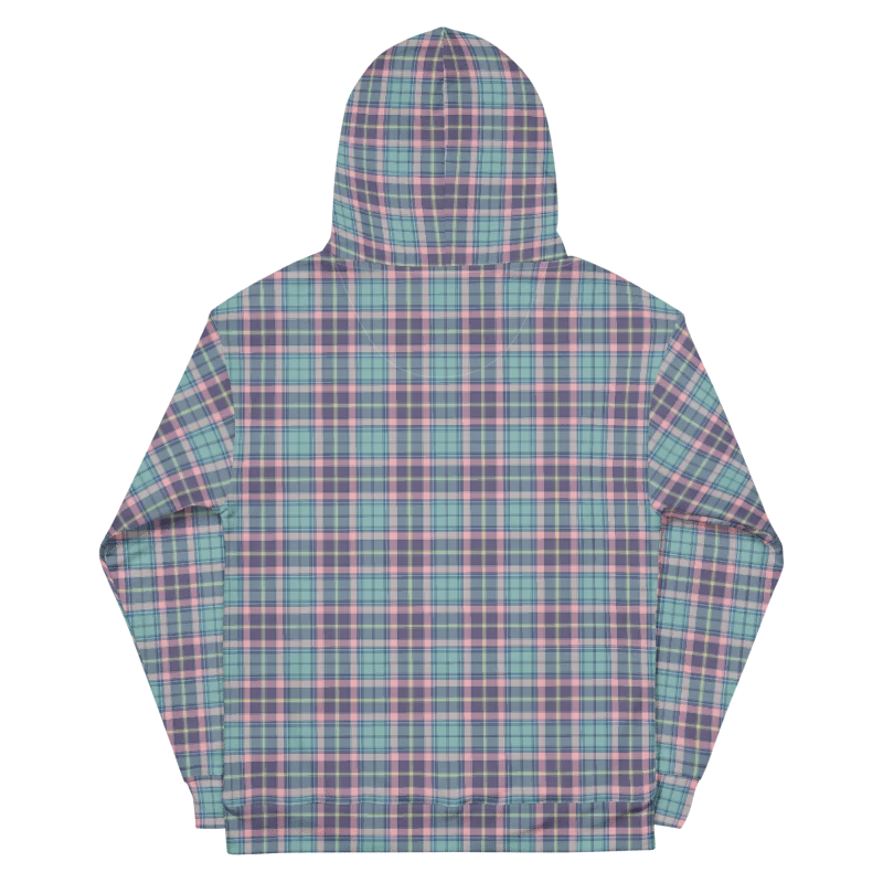 Light Green, Purple, and Pink Plaid Hoodie product image (7)
