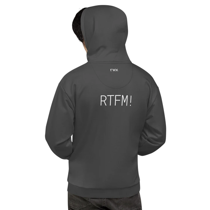 need help? RTFM! hoodie (darker grayscale mode) product image (1)