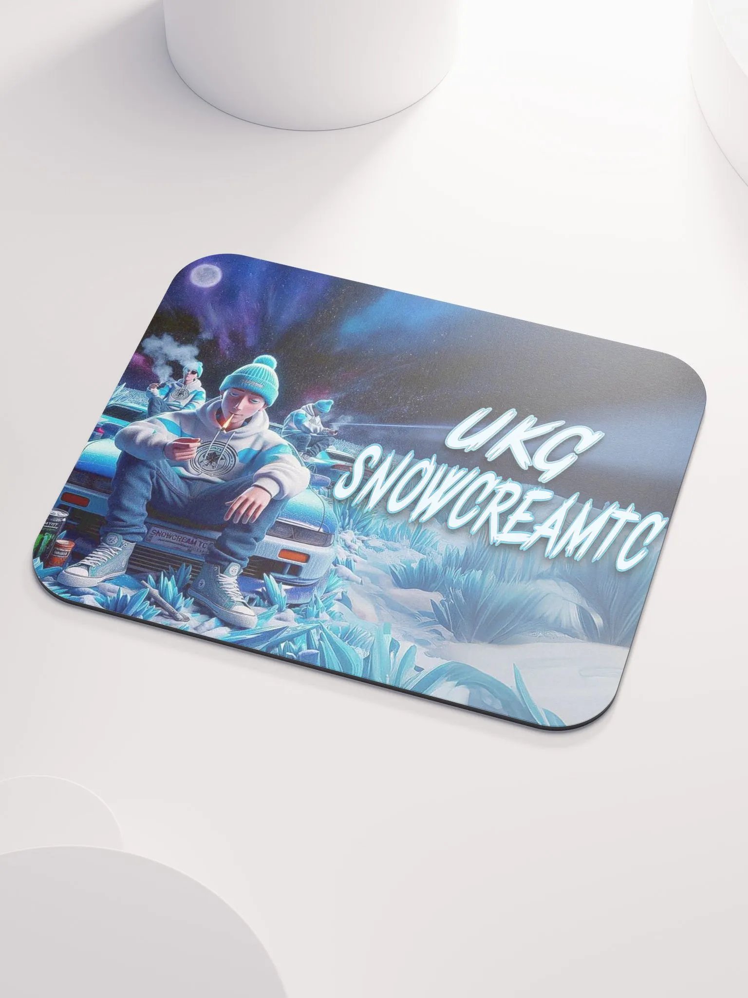 Snowy Mouse Pad (Small) product image (3)