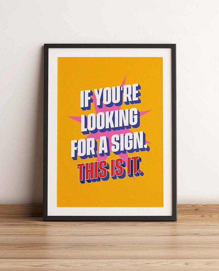 This is a Sign Quote Affirmation Printable Wall Art Decor - Instant Download product image (1)