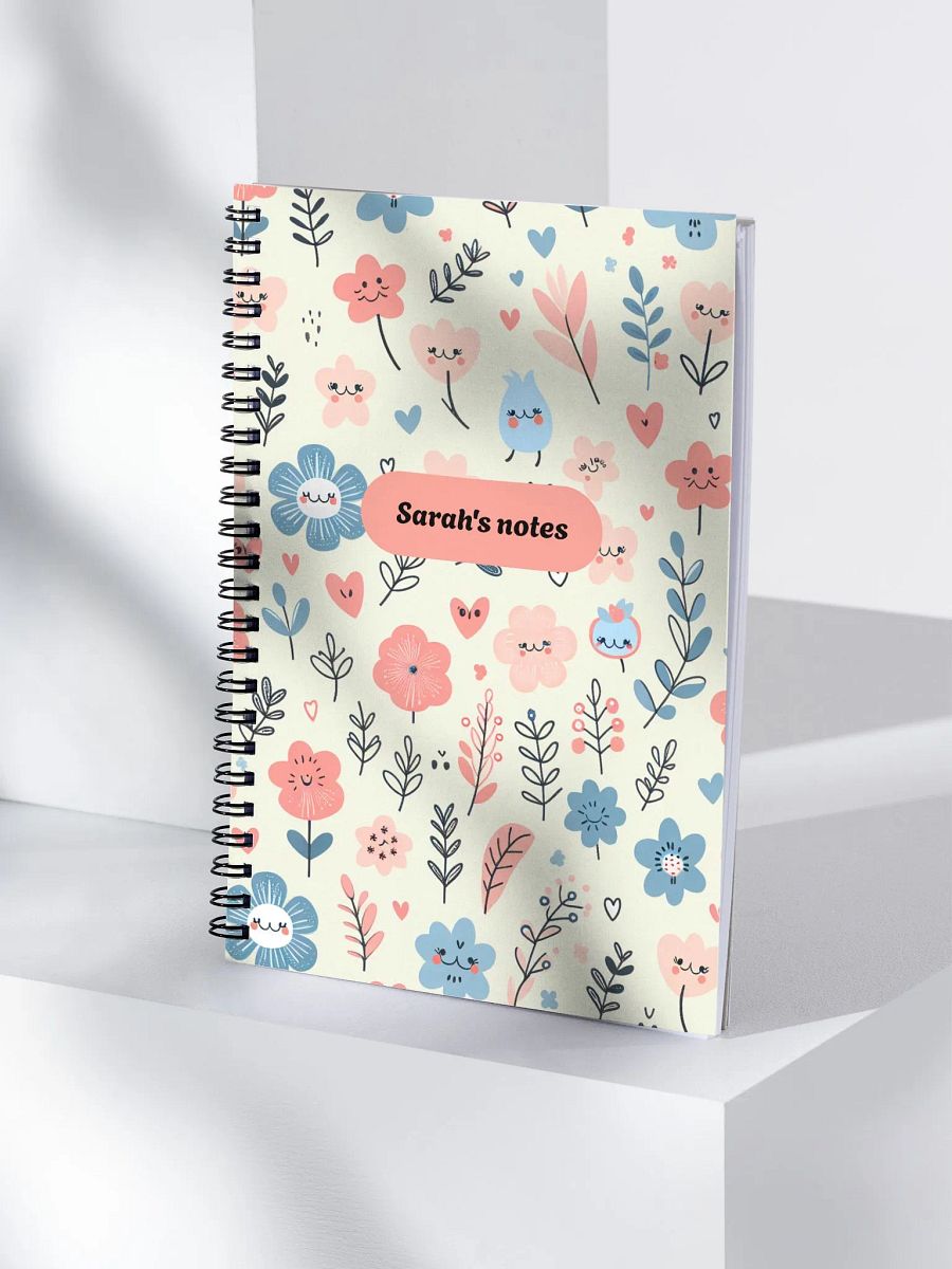 Sarah's Notes Cute Floral Notebook product image (4)
