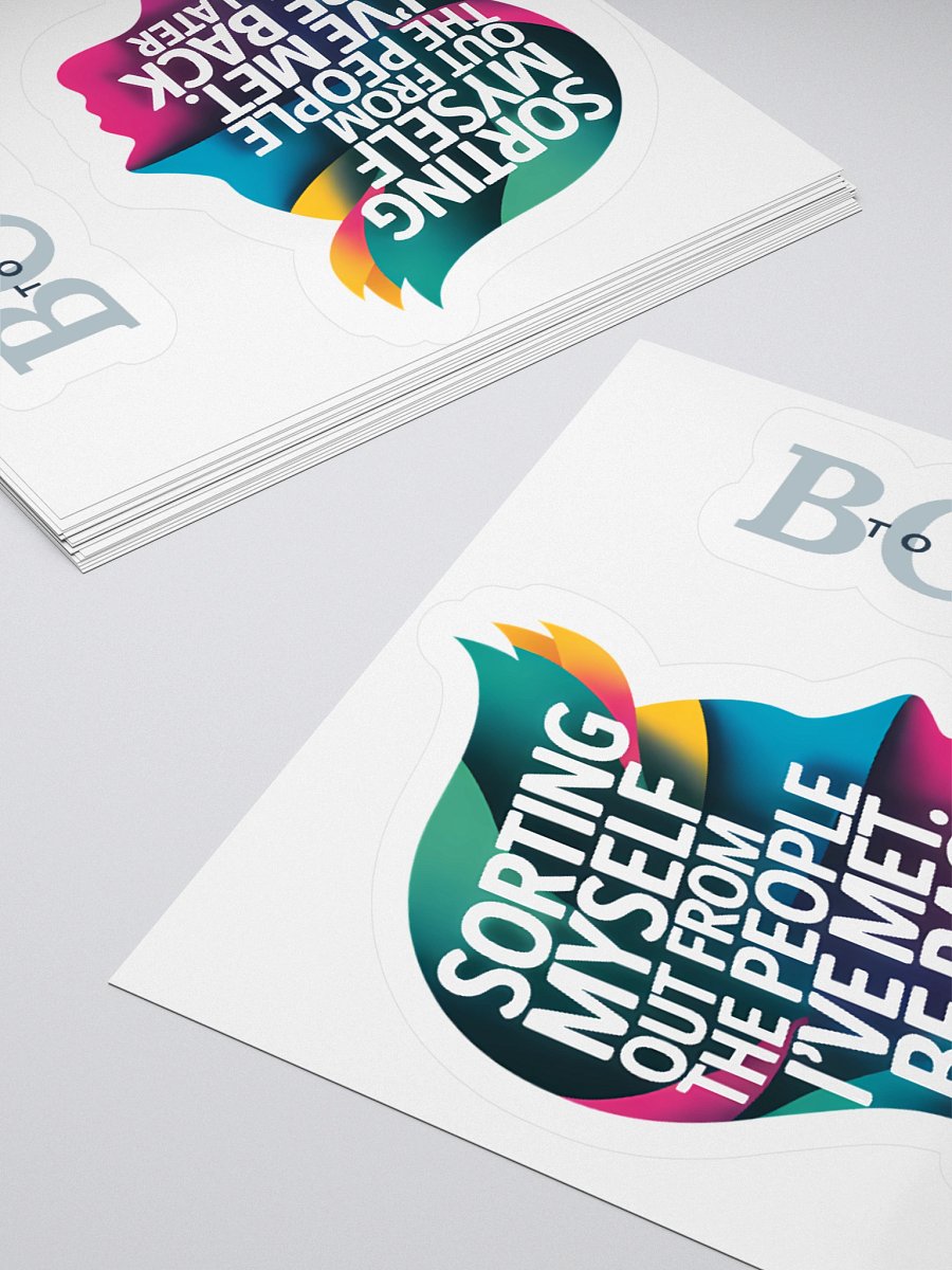 Sorting Myself Out Reflector Sticker (+1) product image (10)