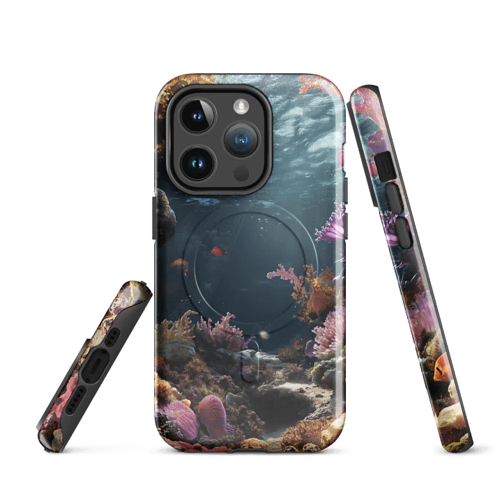Sunlit Coral Paradise MagSafe® iPhone® Tough Case product image (3)