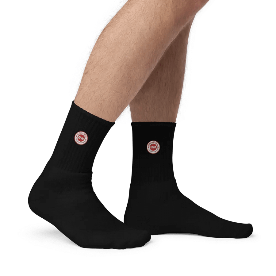 IFBNewsfeed.Org's SOCCO Embroidered Crew Socks product image (7)