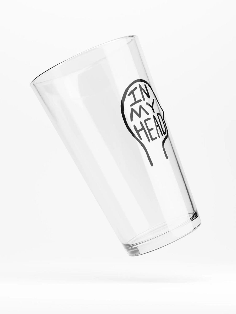 In My Head pint glass product image (4)