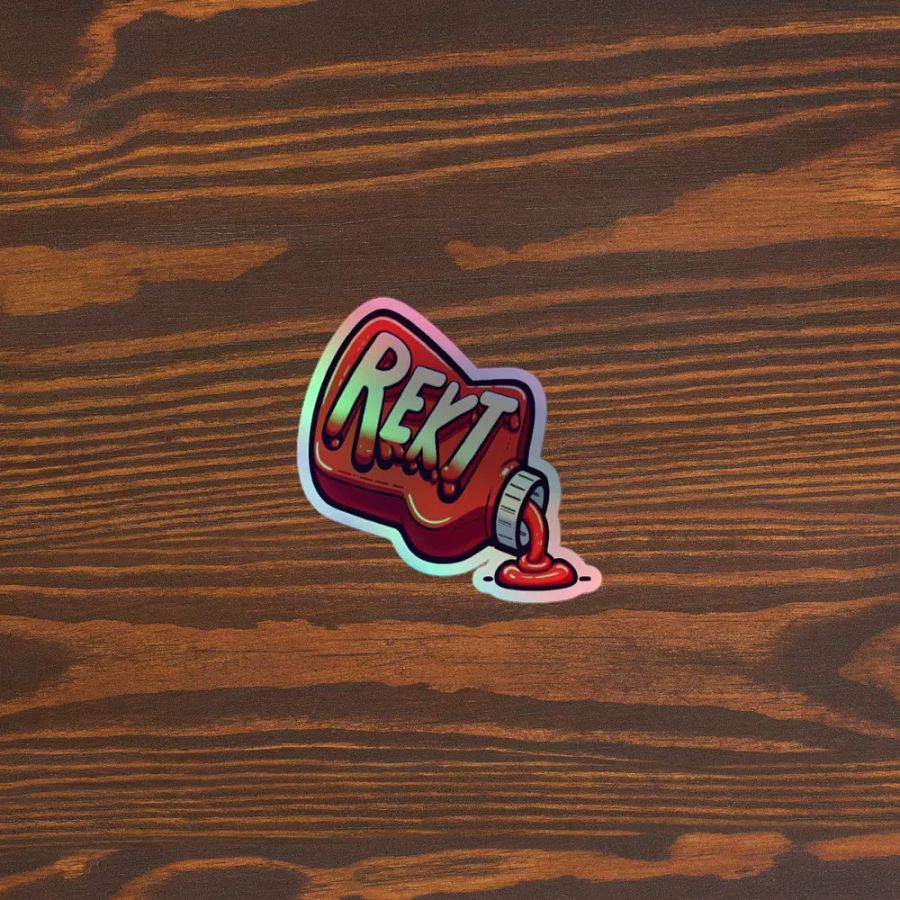 Rekt Holographic Sticker Sheet product image (5)