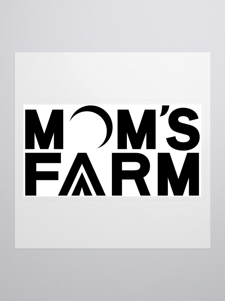 Mom's Farm Black Sticker product image (1)