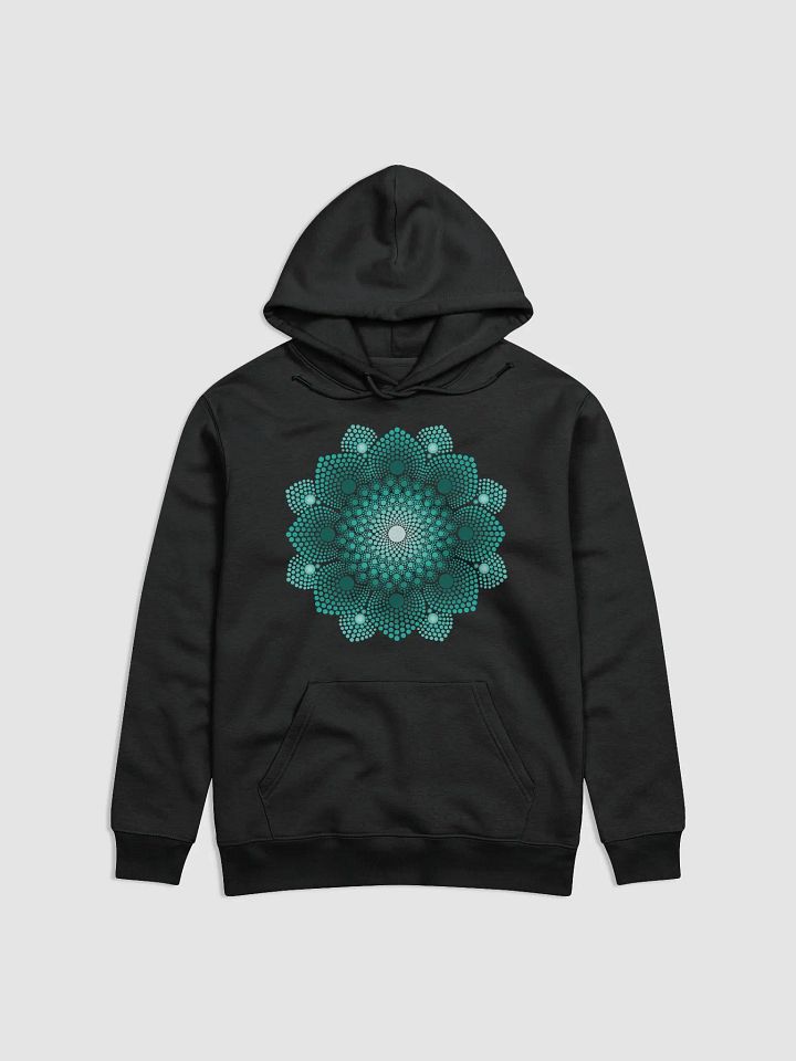 Turquoise Dot Mandala Unisex Eco Hoodie product image (2)