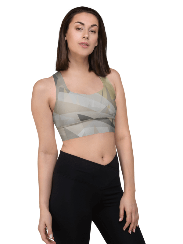 Geometric Fusion Recycled Sports Bra product image (3)