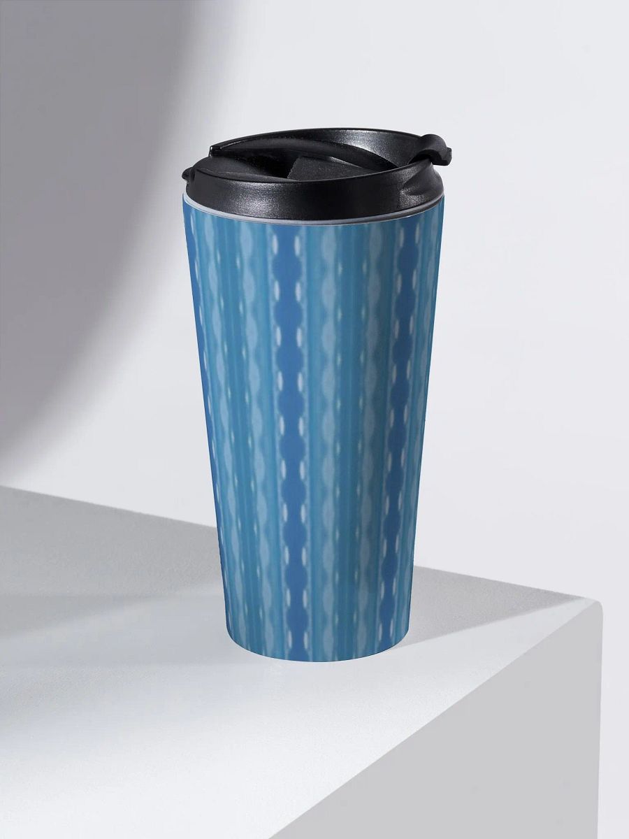 Ocean Blue Striped Travel Mug product image (2)