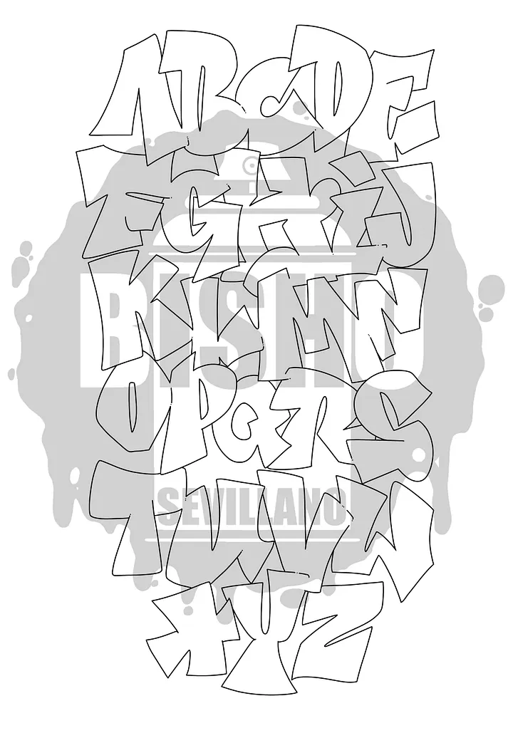 GRAFFITI ALPHABET - THROW UP 2 product image (2)