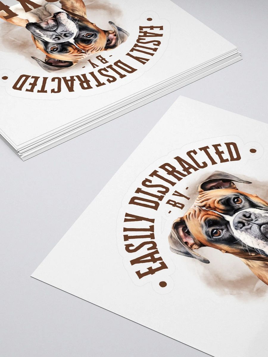 Easily Distracted By Boxer Sticker product image (4)