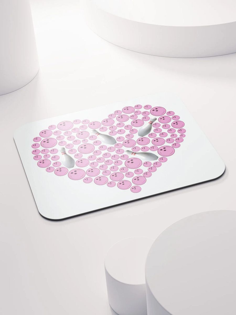Heart Bowling Strike Mouse Pad product image (4)