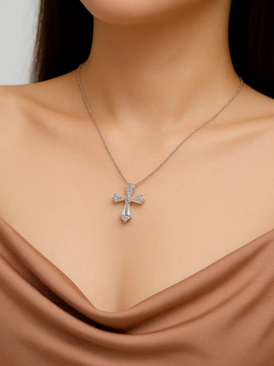 The Celestia Cross Necklace product image (2)