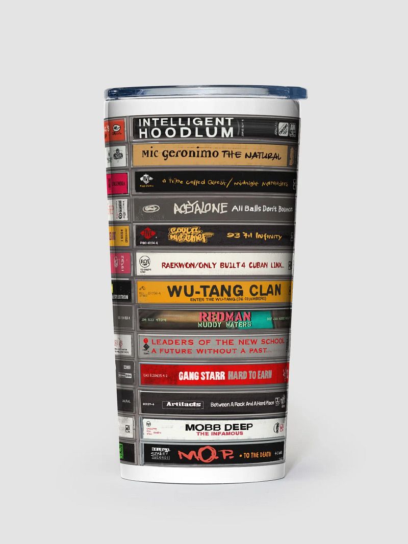 90's Hip-Hop Album Tape Art 20oz Tumbler
