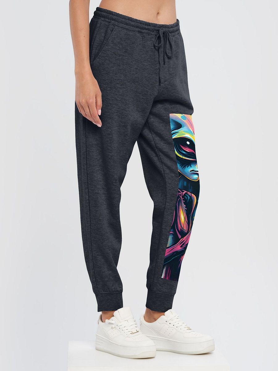 Cosmic Visionary questioning beer, Fleece Joggers product image (3)