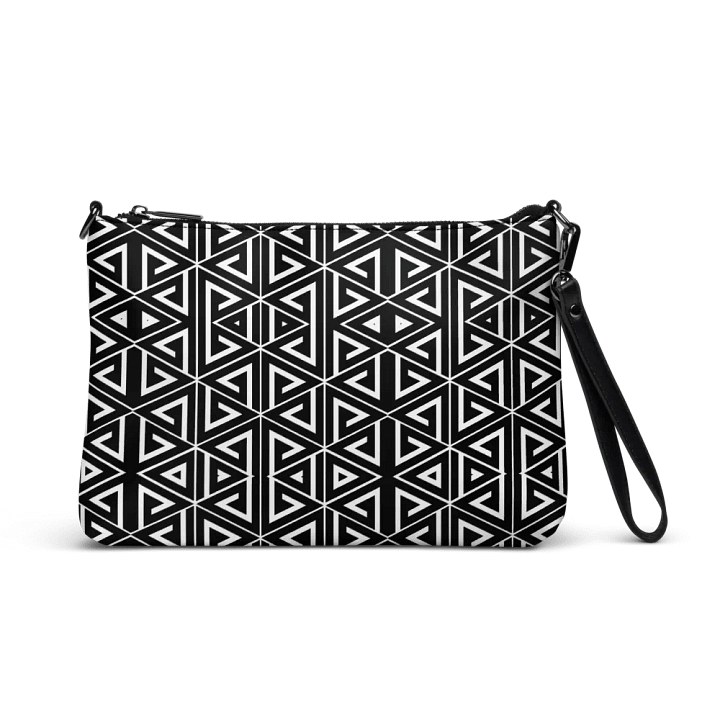 Black and white triangular elegance Crossbody Bag product image (1)